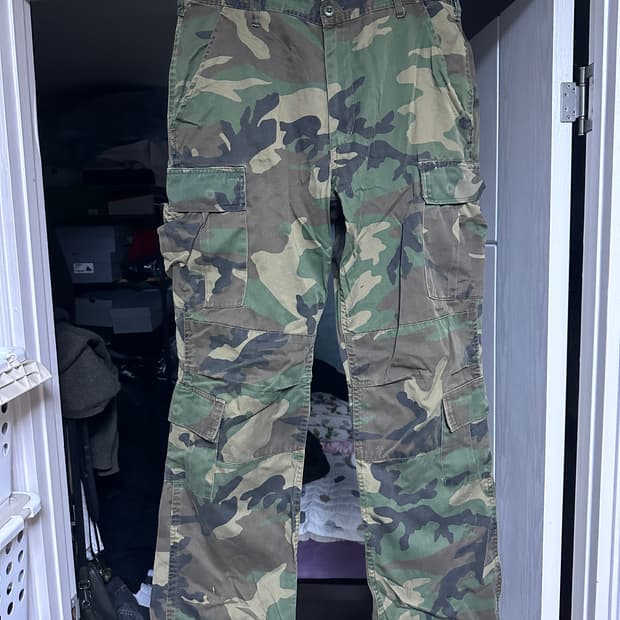 [M] 빈티지 로스코 더블 카고 카모 팬츠