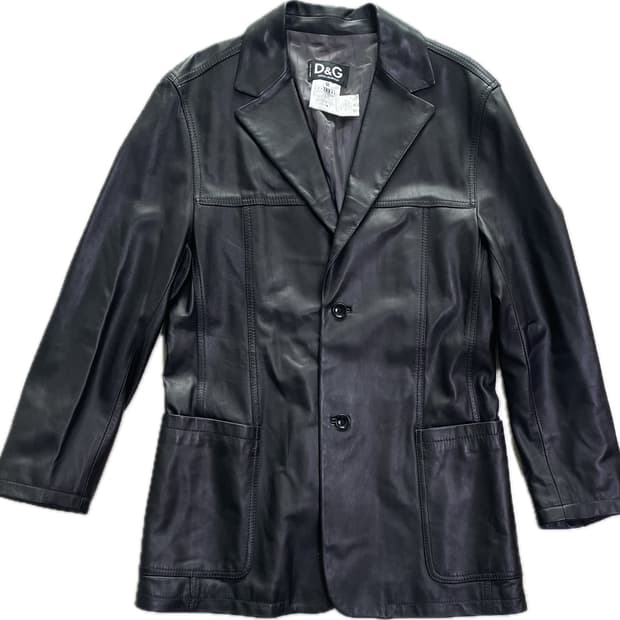 새상품컨디션) 00's 돌체앤가바나 가죽 블레이저