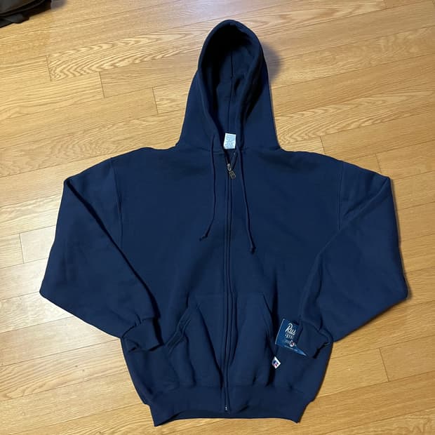 [M] 데드스탁 90s 빈티지 러셀 후드집업 네이비