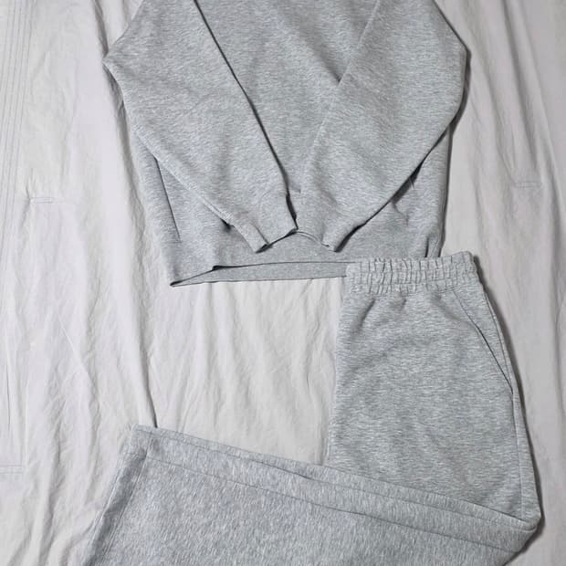 유니클로:C 스웻후드 셋업 그레이 M