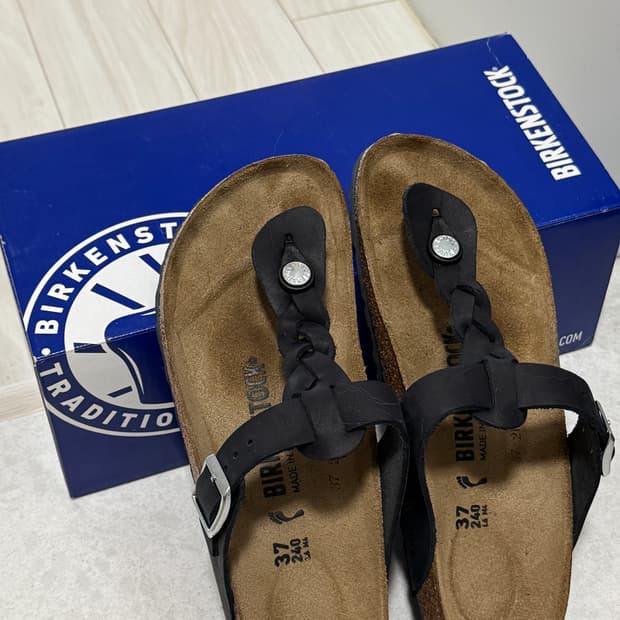 버켄스탁 지제 쪼리 240 1회 착용 풀박스