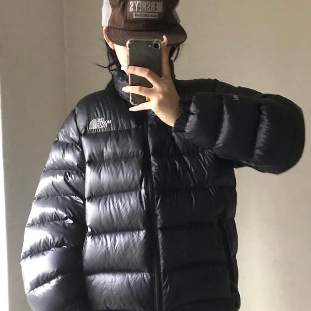 노스페이스 700 구스다운 패딩 블랙
