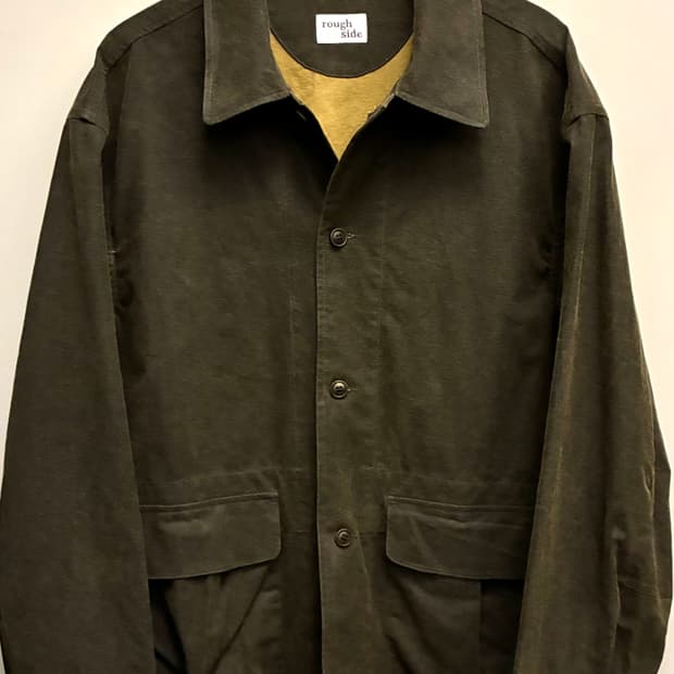 (3/105)rough side 러프사이드 코튼 체이서 헌팅자켓 올리브