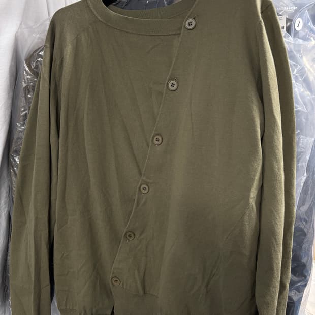 L 누마레ee 투웨이 가디건 모스 그린 새제품 판매