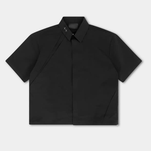 엘리엇에밀 말 셔츠 블랙 25ss 48size