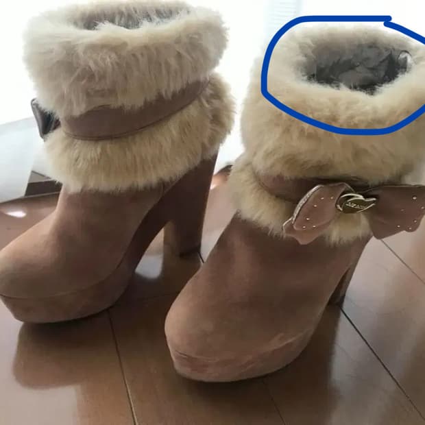 짜잔씨깔 리즈리사 라떼갸루 왕리본 부츠