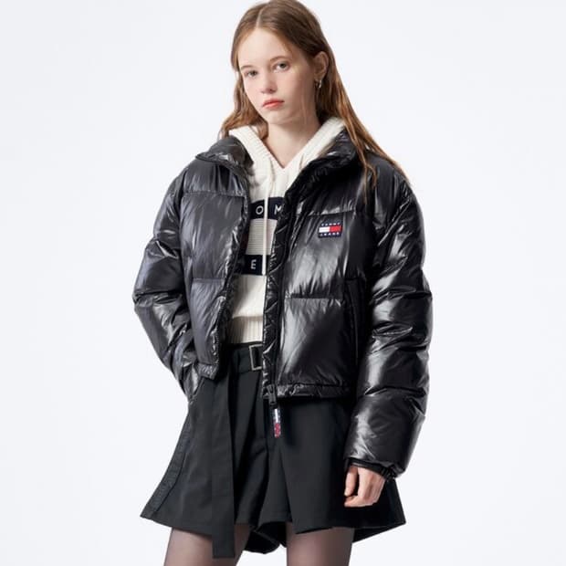 타미진스 알래스카 크롭 푸퍼 블랙 s