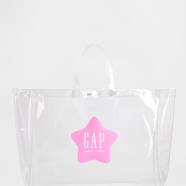 갭 x 샌디리앙 gap x sandy liang 라지 클리어 토트백