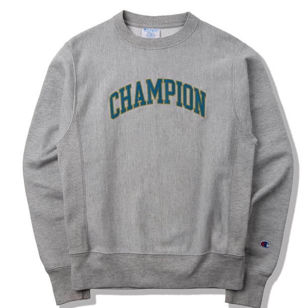 (100) 빈티지 챔피언 "Spellout" 리버스위브 스웻 셔츠
