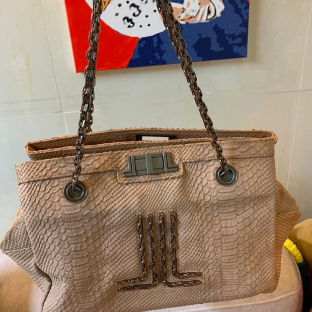 랑방 파이톤가방