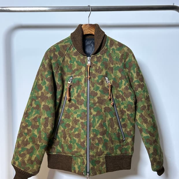 Monitaly U.S.A Made Camp Wool Blazer
