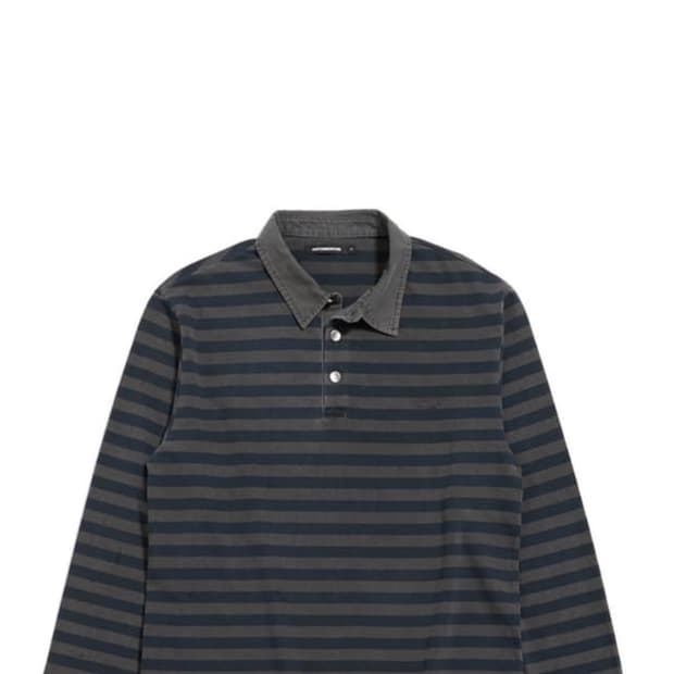 2) 해칭룸 vtg stripe polo tee