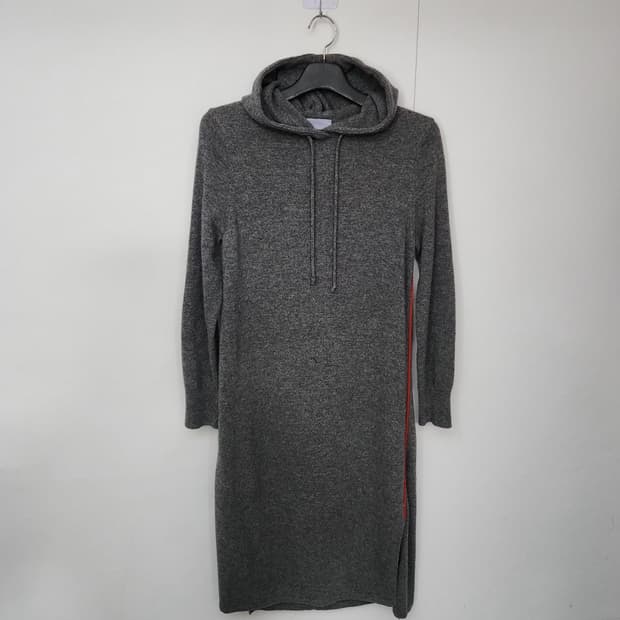 듀엘 90 55 니트원피스 후드원피스 롱원피스