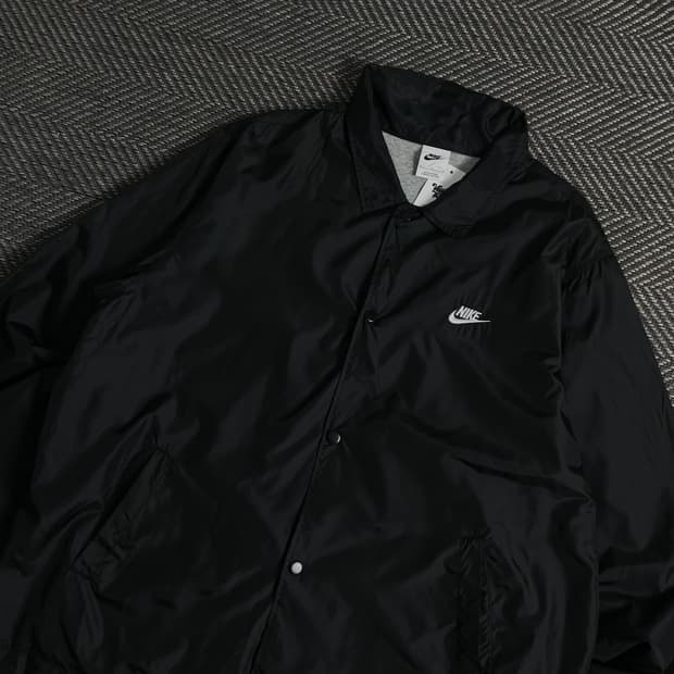 나이키 클럽 우븐 코치 자켓 블랙y 3590