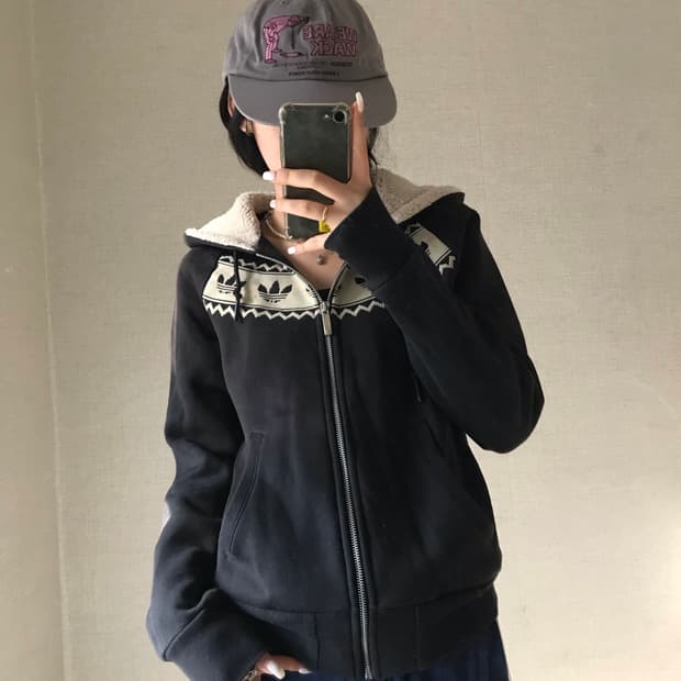 아디다스 노르딕 퍼후드집업