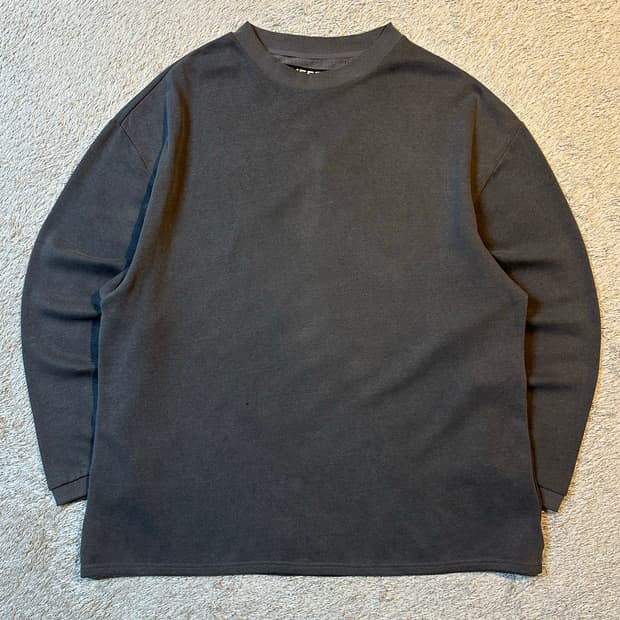 이지 시즌 1 YEEZY SEASON 1 롱슬리브 긴팔 다크그레이