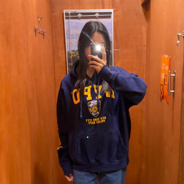  (2XL) USA NYPD 뉴욕 경찰 후드티 