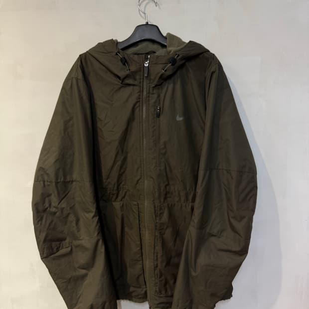 나이키 카키 기모자켓