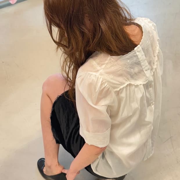 키야기 에프터먼데이 floral blouse set 블라우스