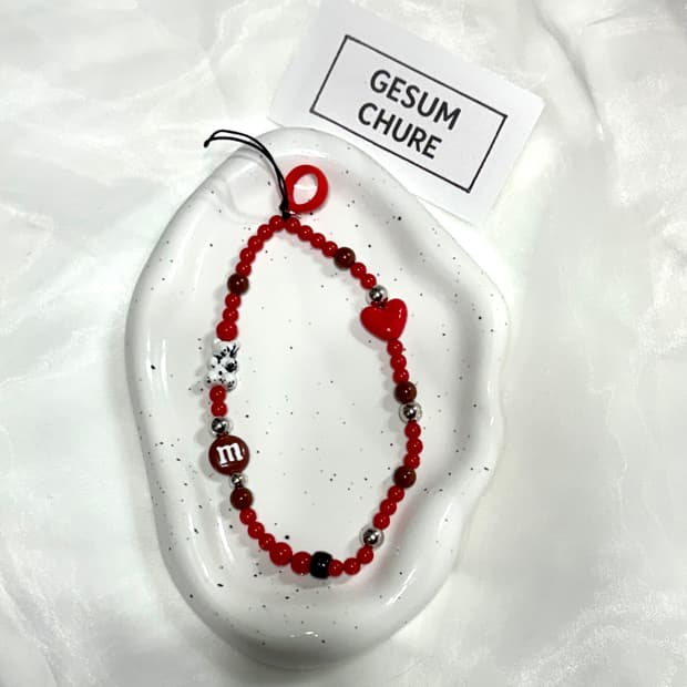gesumchure Cherry Cocoa Heart Strap