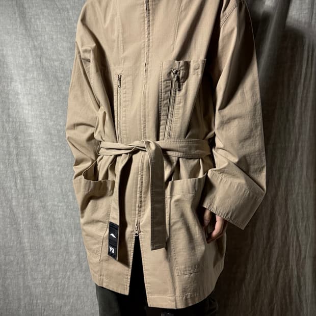 Y-3 Utility Belted Zip-Up Jacket / Coat 