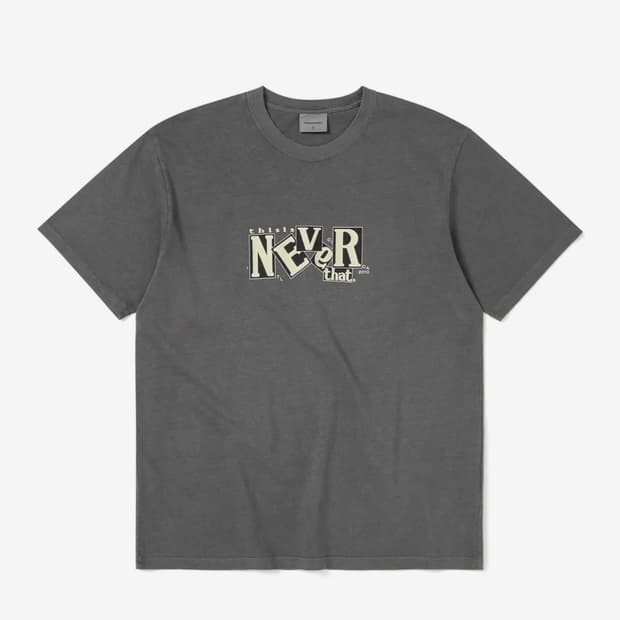 디스이즈네버댓 반팔 티셔츠 TNT Records Tee Charcoal 