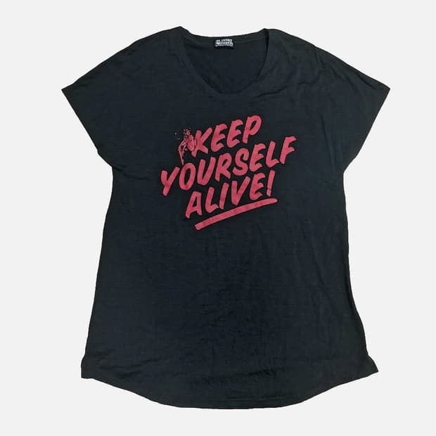 히스테릭 글래머 KEEP YOURSELF ALIVE 반팔티
