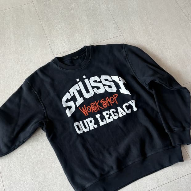 스투시X아워레거시 맨투맨 M