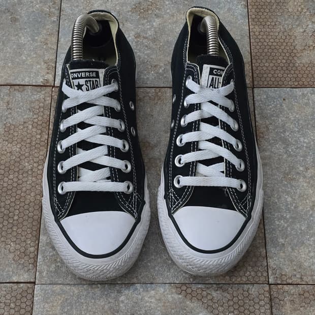 (235)컨버스 척테일러 올스타 로우 검흰
