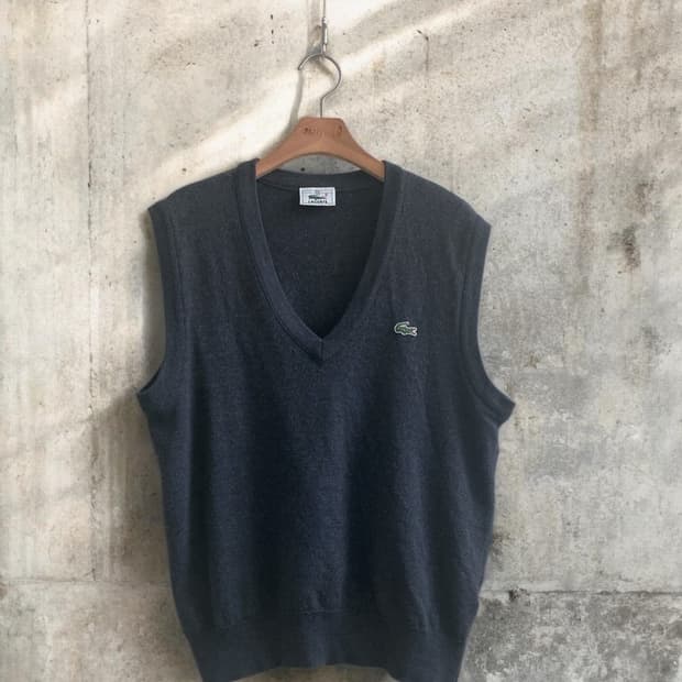 라코스테 간절기 니트 조끼 