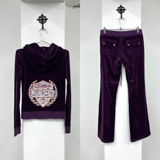 Juicy couture purple jersey set up