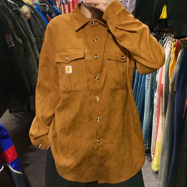 [IM]칼하트 코듀로이 워크셔츠 카멜
