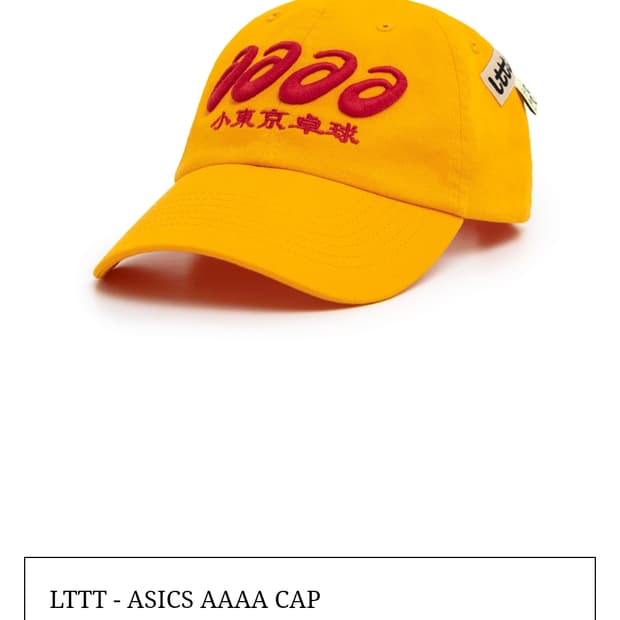 lttt asics 아식스 볼캡 골드 새상품