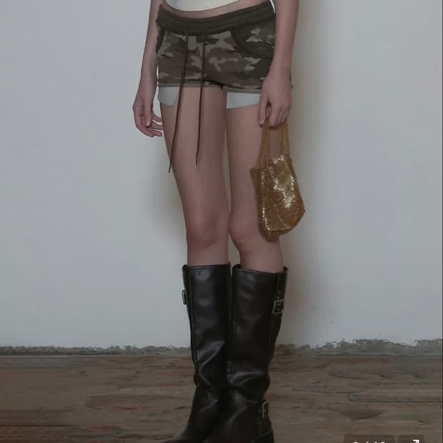 스컬프터 카모플라쥬 쇼츠 포레스트 S