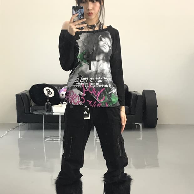 Lead Y2k Graphic long Sleeve T-Shirts