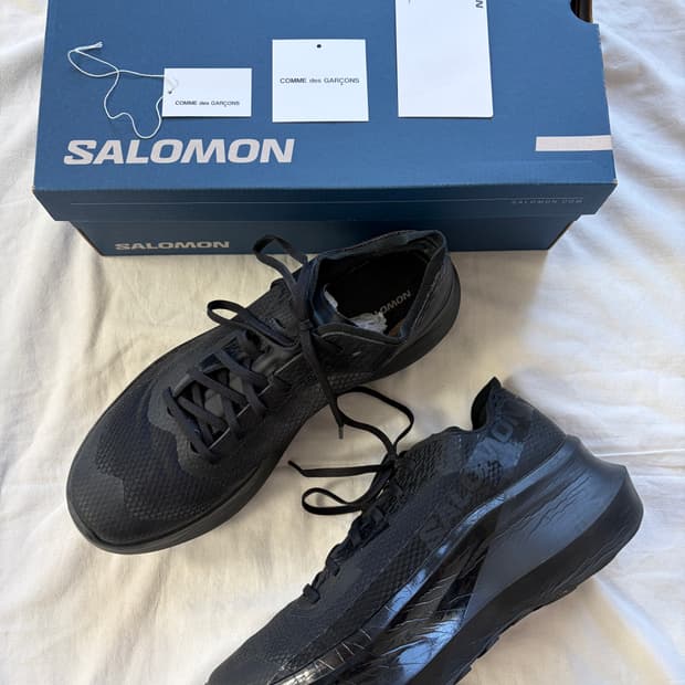 살로몬 x 꼼데가르송 판타즘 플랫폼 블랙 Salomon x CDG