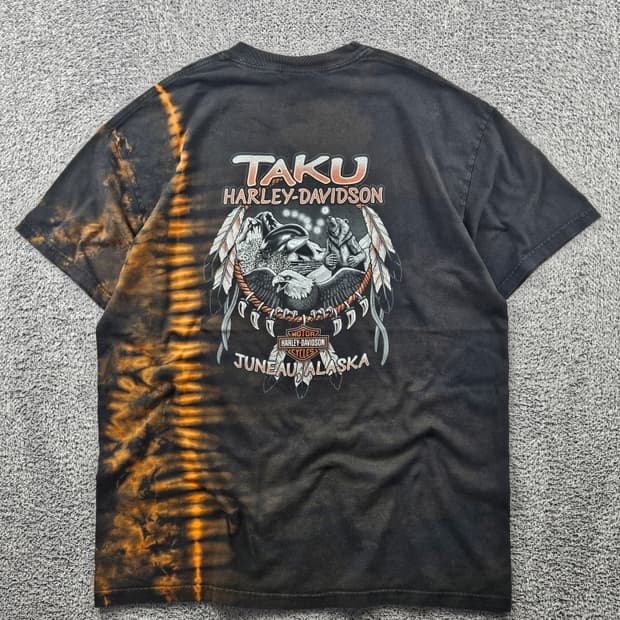 2001 USA 할리데이비슨 알래스카 주나 반팔 티셔츠(XL)/11354