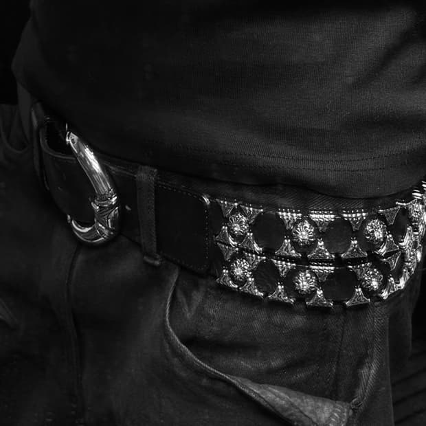 빈티지벨트 Berge 스터드 레더 벨트