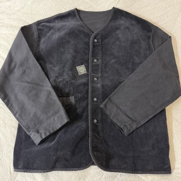 [2] 포터클래식 코듀로이 몰스킨 하이브리드 가디건 블랙