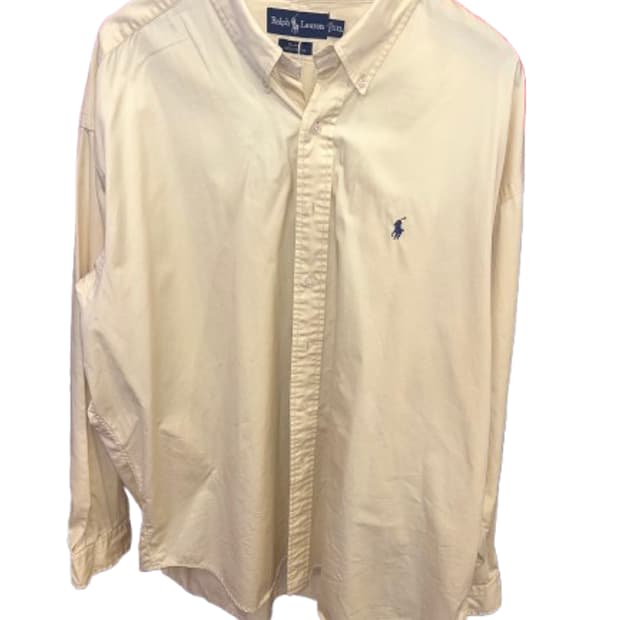 POLO RALPH LAUREN 폴로 옐로우크림 셔츠