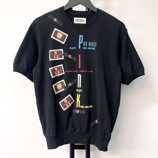 핑크하우스 쇼츠 슬리브 스웻셔츠