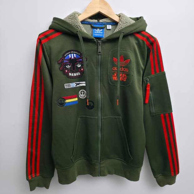 [XS] 아디다스 x 스타워즈 후드집업 그린
