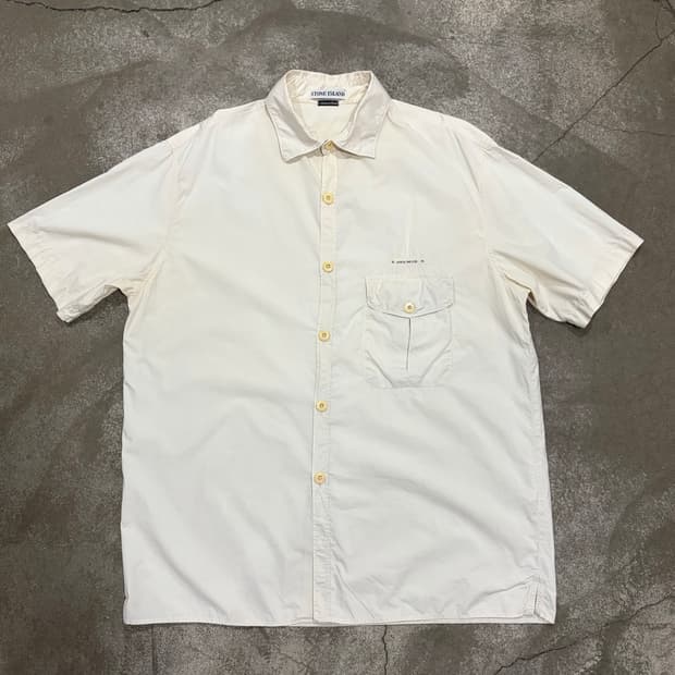 N47. 90s 스톤아일랜드 빈티지 반팔셔츠