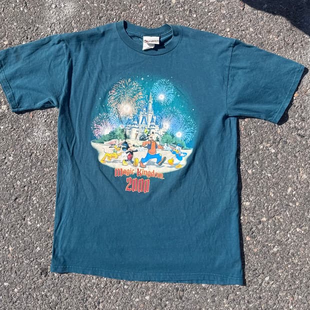 빈티지 디즈니 그래픽 반팔 티셔츠 L~XL 777