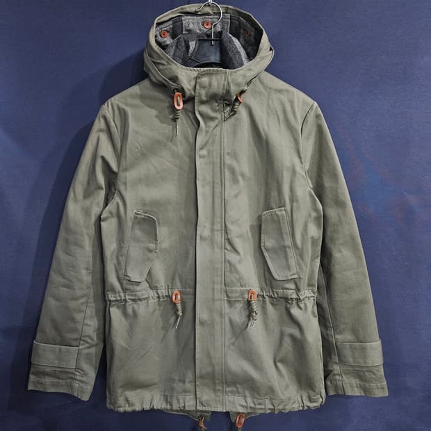 아디다스 카키 남성 100 야상점퍼 자켓 