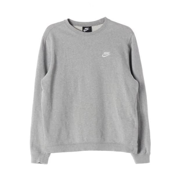 나이키 미니 스우시 자수 그레이 맨투맨 M