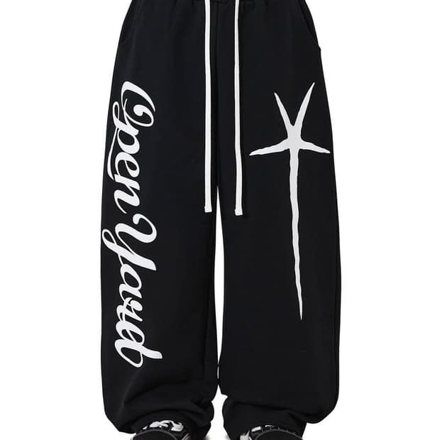 오와이 SCRIPT POPPERS SWEAT PANTS