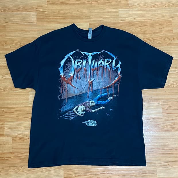오비추어리 슬로울리 위 롯 티셔츠 XXL 2XL