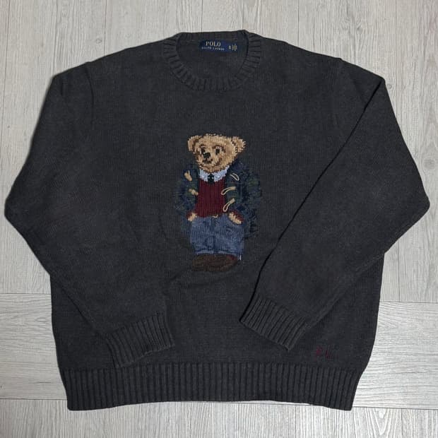 폴로 랄프 로렌 베어 니트 그레이 XL