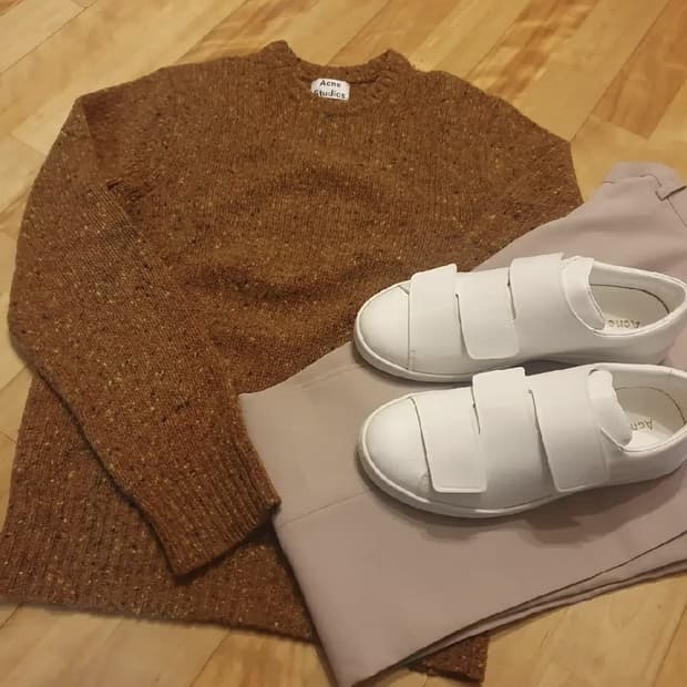 아크네 스튜디오 check Don 니트 xxs